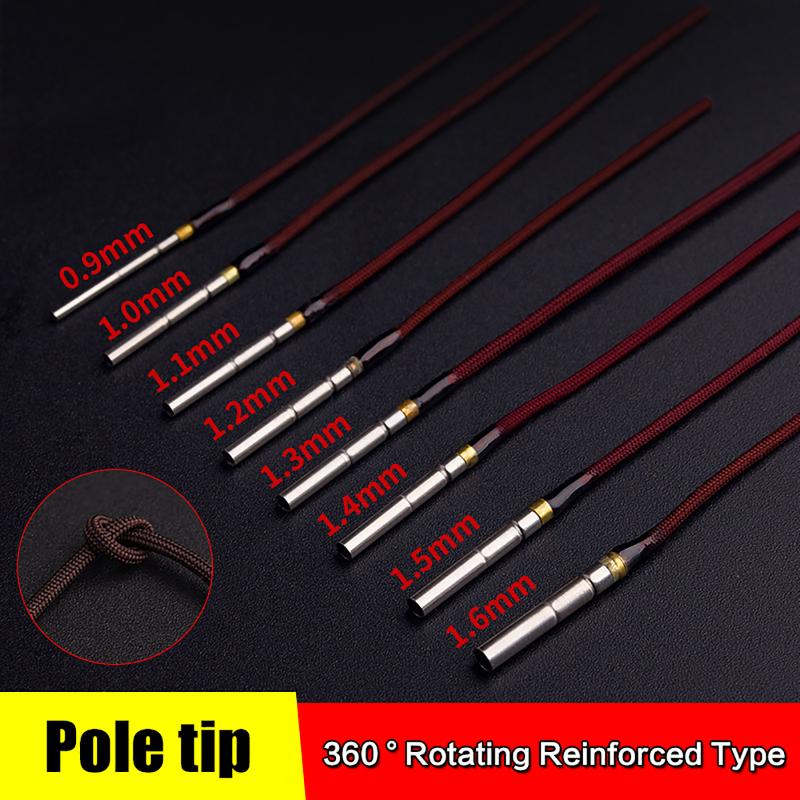 Fishing Rod Tip Replacement - 20-teiliges Set drehbare Angelruten-Spitzenführungsdrähte 1,0 mm