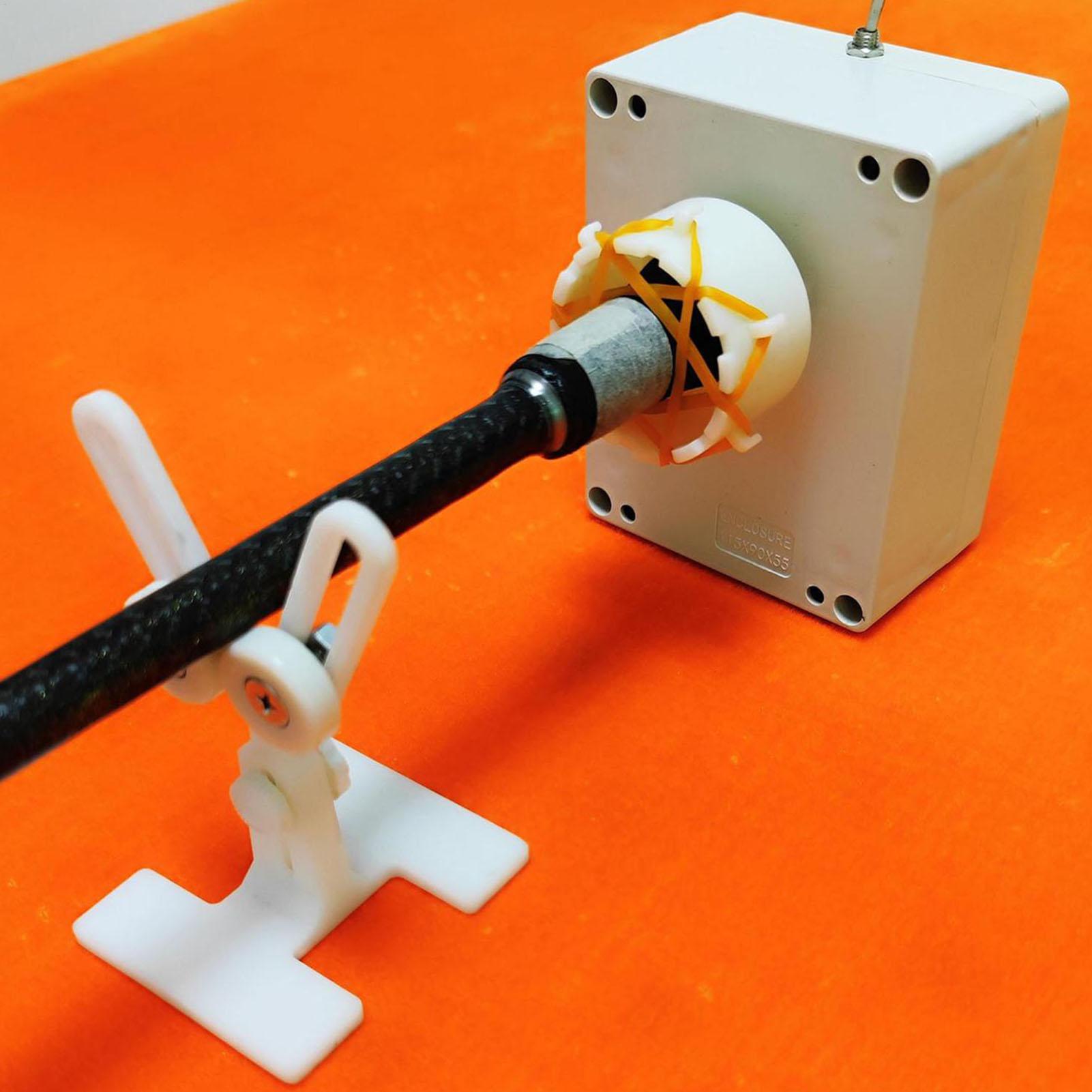 Fishing Rod Building Kit - Angelruten-Epoxid-Applikator 0-40 U/min Epoxidharz-Rotationsklebemaschine Elektrische Angelruten-Wickelmaschine