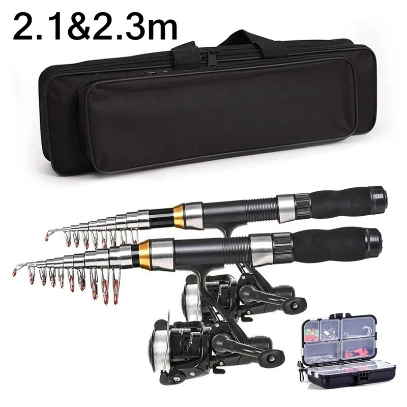 Fishing Rod Building Kit - BRAVMAK 2,1/ 2,3 mTeleskop Angelrute Reel