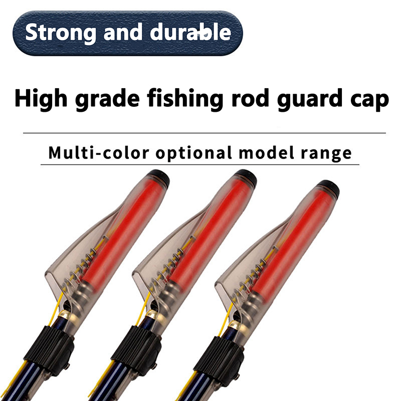 Fishing Rod Guide Replacement - 1 Stück Transparente Angelruten-Spitzenschutzkappe Rutenführungsschutzkappe Meeresruten-Schutzkappe