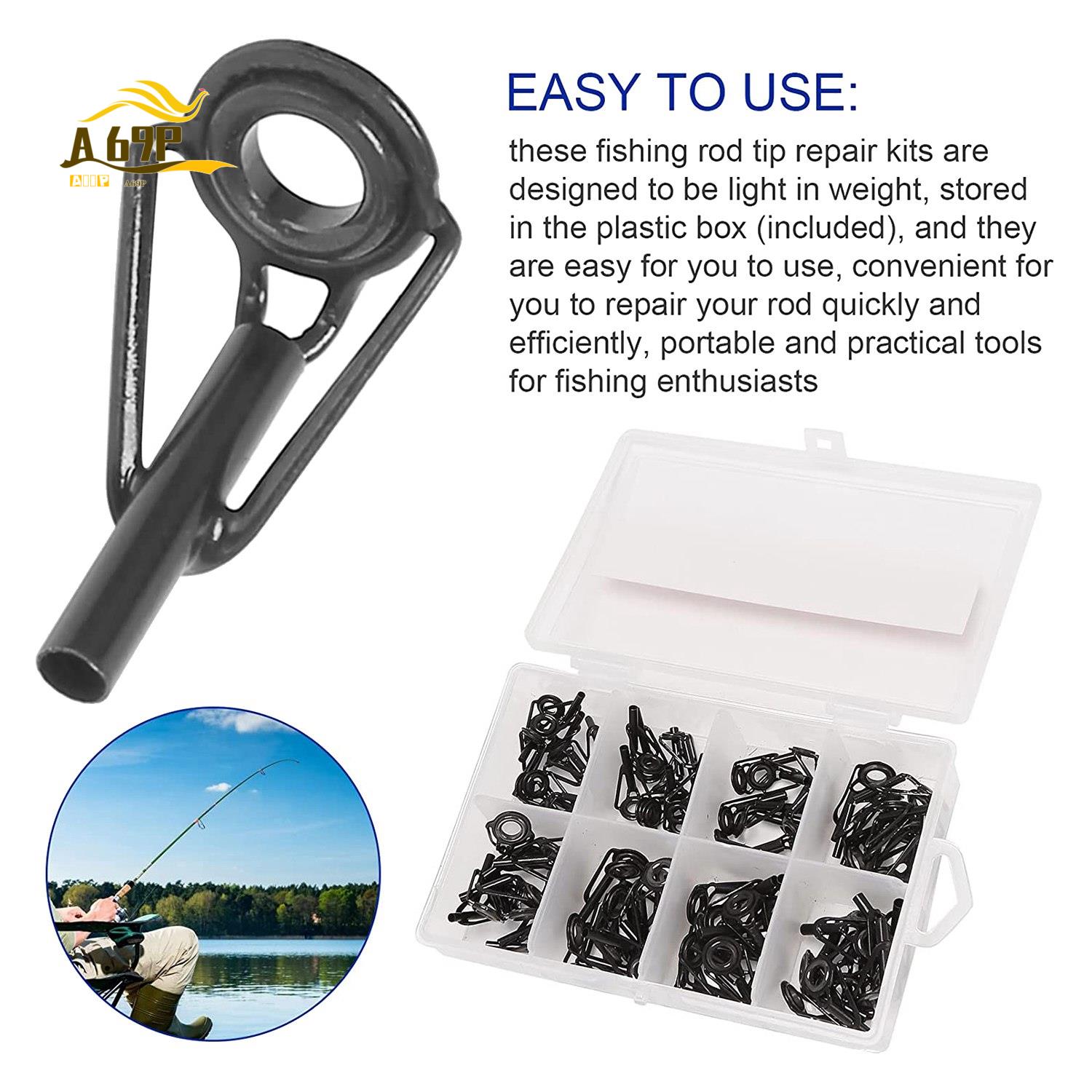A69P-80-teiliges Reparaturset  – Fishing Rod Tip Replacement Bewertung und Preis